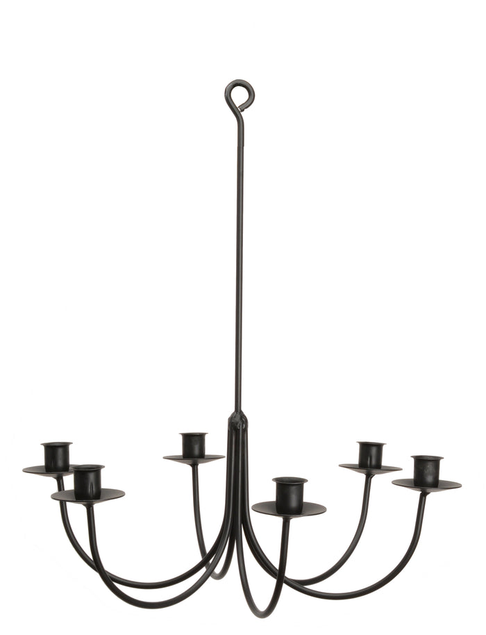 Candle Holders & Accessories6 ARM WROUGHT IRON CANDLE CHANDELIER - Handcrafted Colonial Candelabra USACandleceiling lightchandelierSaving Shepherd