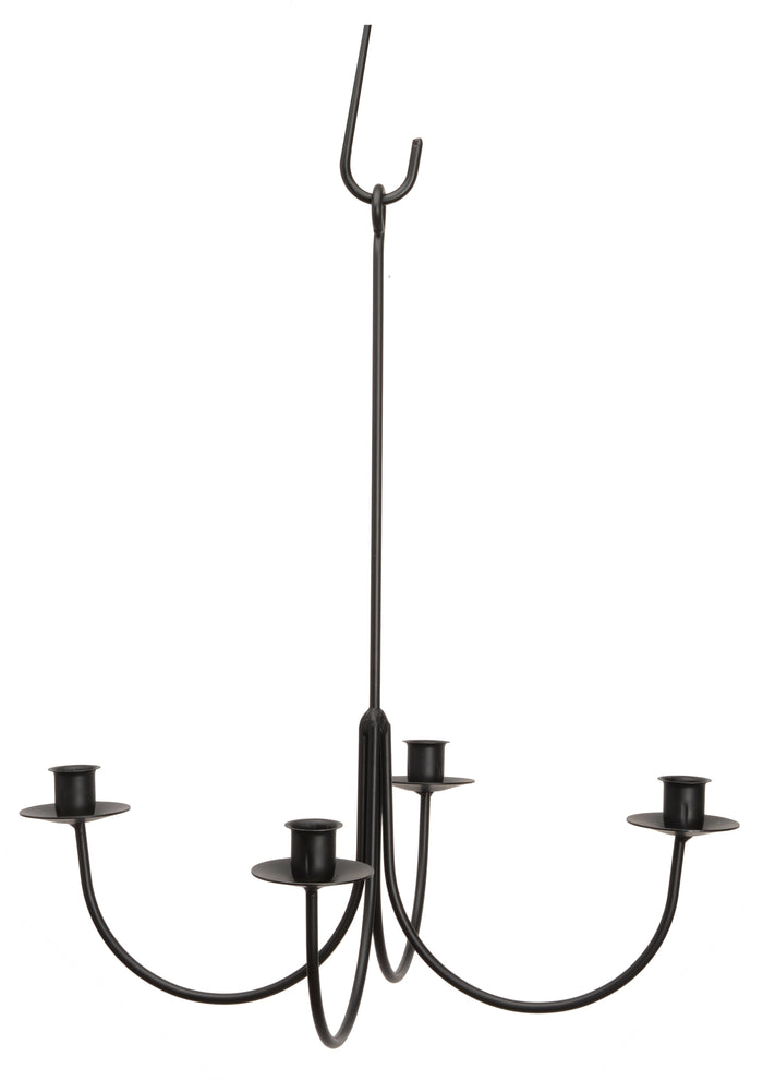 Candle Holders & Accessories4 ARM WROUGHT IRON CANDLE CHANDELIER - Handcrafted Colonial Candelabra USACandlecandlesSaving Shepherd