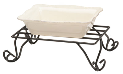 Wrought Iron RackTRAY RISER - Wrought Iron Table Counter Top Dish Serving RackAmish BlacksmithcaddySaving Shepherd