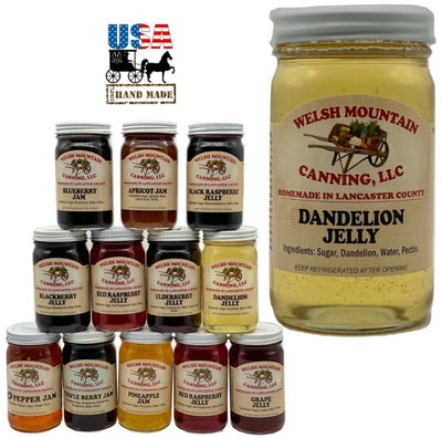JellyDANDELION JELLY - Amish Homemade Healthy Herbal Spread USAdandeliondipfarm market1 (8oz jar)Saving Shepherd