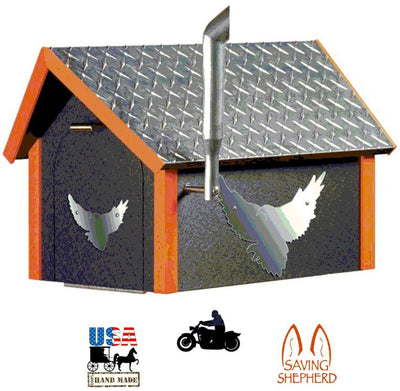 MailboxBIKER MAILBOX - Diamond Plate Black & Orange Poly HD MotorcyclemailboxmotocycleSaving Shepherd