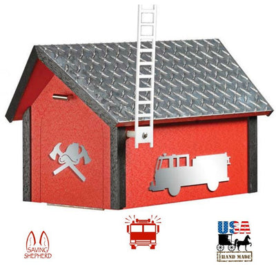 MailboxFIREFIGHTER MAILBOX - Aluminum Diamond Plate First Responder Fire Enginefirefighterfirst responderSaving Shepherd