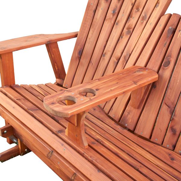 Saving Shepherd Adirondack Glider Loveseat - Thumbnail 2