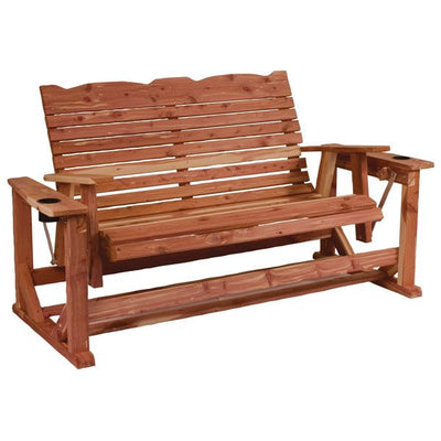 ChairsDELUXE STRAIGHTBACK GLIDER LOVESEAT - Outdoor Bench with CupholdersbenchchairSaving Shepherd