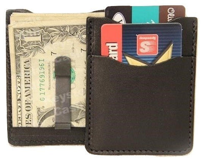 WalletDELUXE LEATHER CARD & MONEY CLIP - Minimalist Wallet in 5 Colorscard walletcredit cardSaving Shepherd