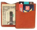 WalletDELUXE LEATHER CARD & MONEY CLIP - Minimalist Wallet in 5 Colorscard walletcredit cardSaving Shepherd