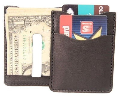 WalletDELUXE LEATHER CARD & MONEY CLIP - Minimalist Wallet in 5 Colorscard walletcredit cardSaving Shepherd