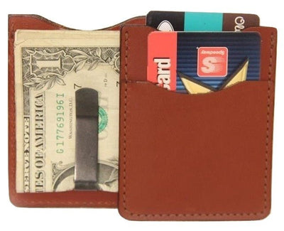 WalletDELUXE LEATHER CARD & MONEY CLIP - Minimalist Wallet in 5 Colorscard walletcredit cardSaving Shepherd