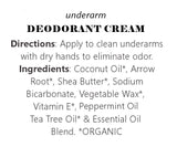 DeodorantOrganic Deodorant Cream ~ All Natural Vegan Blend - Aluminum and Chemical FreeACEbutterchemical free2 ounceZanabellaSaving Shepherd