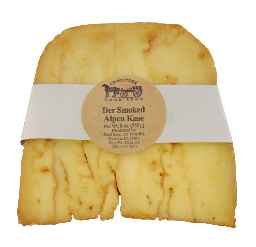 CheeseDER SMOKED ALPEN KASE - Cave Aged Firm Smooth Cheese with Hint of Salty CrunchcheesedelicacySaving Shepherd