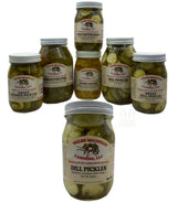 CLASSIC DILL PICKLES - 16 & 32 oz Jars NO SUGAR Amish Homemade in Lancaster USA