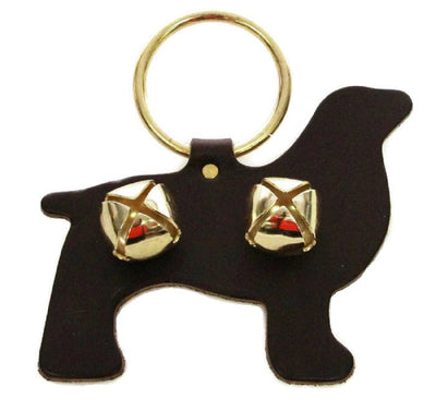 Door ChimeDOOR CHIME - LEATHER DOG with SLEIGH BELLS in 4 Colors - Amish Handmade in USAbellschimesSaving Shepherd