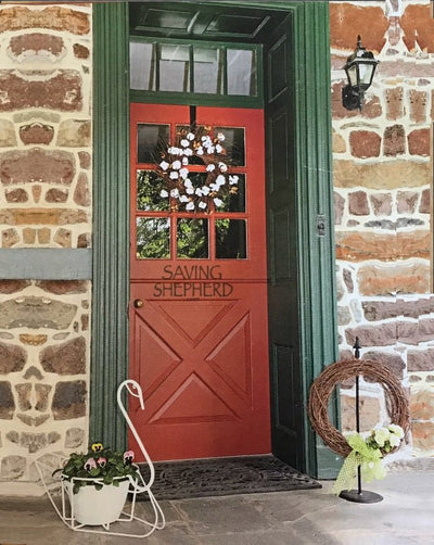 Wreath HangerDOUBLE WREATH HANGER - Wrought Iron Over the Door Dual Decor Coat Holder2Amish BlacksmithSaving Shepherd