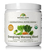 Herbal SupplementFOUNDATIONAL SUPER GREENS - Certified Organic No GMOs Energizing Morning Blenddigestive healthImmune HealthSaving Shepherd
