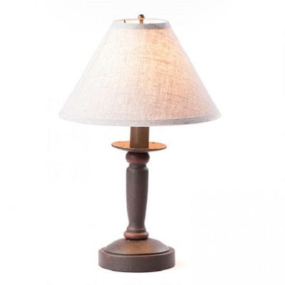 Country LightingBUTCHER'S BEDSIDE TABLE LAMP with Ivory Shade - 5 Distressed Textured Finishesaccentaccent lightSaving Shepherd