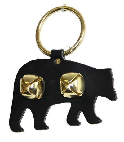 Door ChimeDOOR CHIME - LEATHER BEAR with JINGLE BELLS in 4 Colors - Amish Handmade in USAbearbearsSaving Shepherd