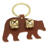 Door ChimeDOOR CHIME - LEATHER BEAR with JINGLE BELLS in 4 Colors - Amish Handmade in USAbearbearsSaving Shepherd