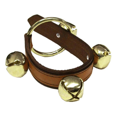 Door Chime2 LAYER LEATHER STRAP w/ 4 SLEIGH BELLS - 5 Colors - Amish Handmade USAbellbellsSaving Shepherd