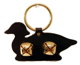 Door ChimeDOOR CHIME - LEATHER DUCK with JINGLE BELLS in 4 Colors - Amish Handmade in USAbellbellsSaving Shepherd