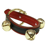 Door Chime2 LAYER LEATHER STRAP w/ 4 SLEIGH BELLS - 5 Colors - Amish Handmade USAbellbellsSaving Shepherd