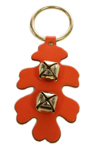 Door ChimeOAK LEAF DOOR CHIME - Leather with Sleigh Bells in 6 Colors - Handmade in USAautumbellSaving Shepherd