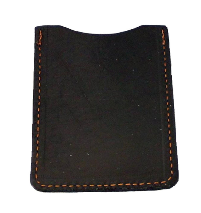Handtooled LeatherLEATHER CARD HOLDER - BLACK Minimalist Wallet - Amish Handmade in USAblackcard walletSaving Shepherd