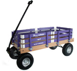 HEAVY DUTY LOADMASTER WAGON - Beach Garden Utility Cart in Bright Purple Amish Handmade USA