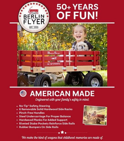 Wheelbarrows, Carts & WagonsALL TERRAIN BERLIN FLYER WAGON - Beach Garden Cart in 8 Bright Colors AMISH USAAmishWheelsoutdoorSaving Shepherd