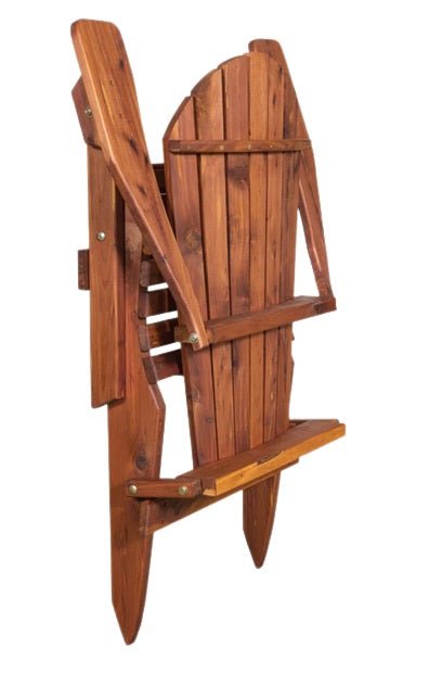 ChairsFOLDING ADIRONDACK CHAIR - Amish Red Cedar Outdoor ArmchairAdirondackchairSaving Shepherd