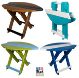 TablesFOLDING SURFBOARD ACCENT TABLE - 4 Season Portable Nautical BoardbarbistroSaving Shepherd