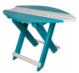 TablesFOLDING SURFBOARD ACCENT TABLE - 4 Season Portable Nautical BoardbarbistroSaving Shepherd