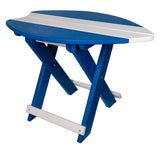 TablesFOLDING SURFBOARD ACCENT TABLE - 4 Season Portable Nautical BoardbarbistroSaving Shepherd