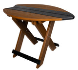 TablesFOLDING SURFBOARD ACCENT TABLE - 4 Season Portable Nautical BoardbarbistroSaving Shepherd