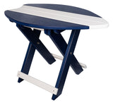 TablesFOLDING SURFBOARD ACCENT TABLE - 4 Season Portable Nautical BoardbarbistroSaving Shepherd