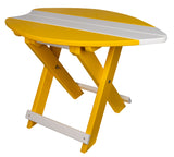 TablesFOLDING SURFBOARD ACCENT TABLE - 4 Season Portable Nautical BoardbarbistroSaving Shepherd