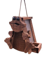 Bird FeederRUSTIC FROG BIRD FEEDER - Amish Handmade Mushroom Woodbirdbird feederSaving Shepherd