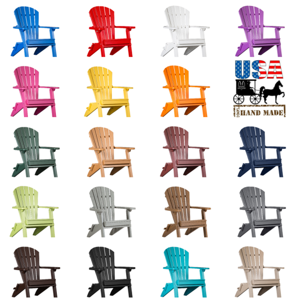 Adirondack ChairKIDS FOLDING ADIRONDACK CHAIR - CHILD SIZED 4 Season Maintenace Free in 19 ColorsAdirondackchairSaving Shepherd