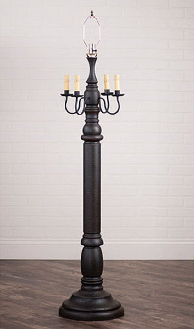 Floor LampCOLONIAL FLOOR LAMP ~ "Americana Black" Textured Finish with Punched Tin Shadefloor lampfloor lightSaving Shepherd