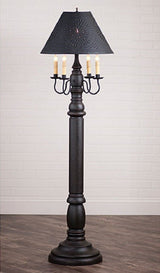 Floor LampCOLONIAL FLOOR LAMP ~ "Americana Black" Textured Finish with Punched Tin Shadefloor lampfloor lightSaving Shepherd