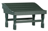 ADIRONDACK CHAIR FOOTREST - 4 Season Maintenace Free Poly Outdoor Ottoman in 19 Colors