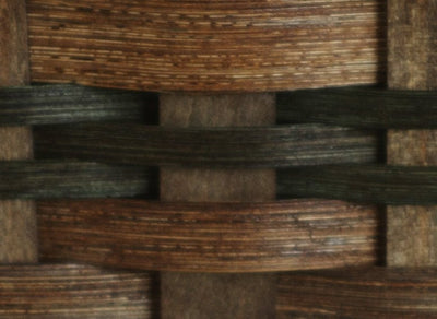 Magazine RackMAGAZINE RACK - Hand Woven Natural Reed Basket with Wood Divider HandleAmishbasketSaving Shepherd