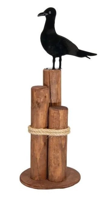Lawn DecorNAUTICAL PIER POST - Heron Seagull Silouhette Lawn Ornamentlawn decorpier postwhirligigSeagullSaving Shepherd