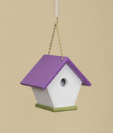 WREN BIRD HOUSE - Amish Handmade Weatherproof Poly Hanger - 17 Color Choices