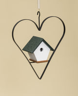 BirdhousesWREN BIRD HOUSE in IRON HEART HANGER ~ Amish Handmade in 12 Color Choicesbirdbird houseSaving Shepherd