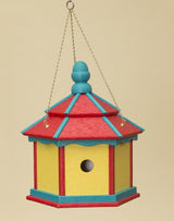 BirdhouseLARGE HEXAGON BIRDHOUSE - 3 Room Amish Handmade Weatherproof Recycled Poly ~ 6 ColorsbirdbirdhouseSaving Shepherd