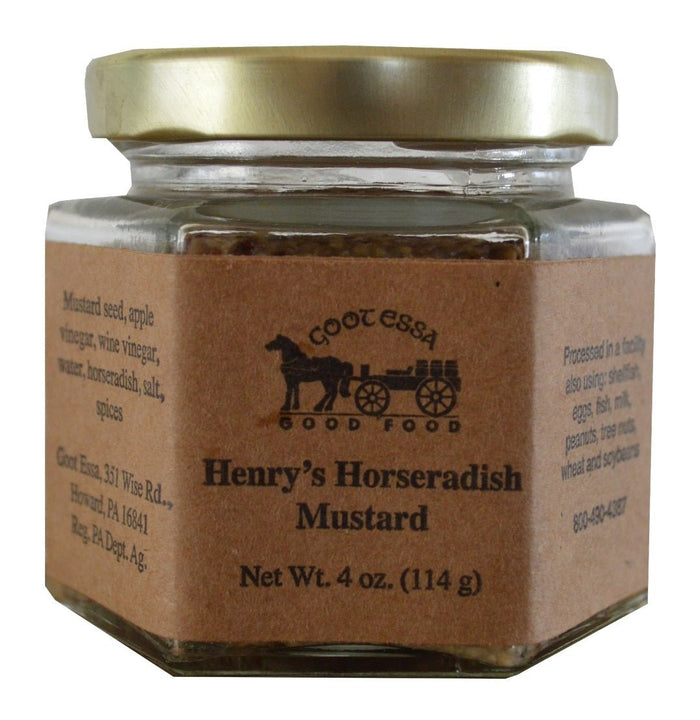 MustardHENRY'S HORSERADISH MUSTARD - Sharp Brown with Tangdelicacyfarm marketSaving Shepherd