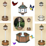 Garden Planter BirdhouseGARDEN PLANTER & 3 ROOM GAZEBO BIRDHOUSE ~ Amish Handmade Poly in 4 ColorsbirdbirdhousebirdsCherry/Weatherwood/WhiteSaving Shepherd