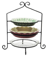 Wrought IronIRON PIE RACK SET - Single Double & Triple Tier Metal Stands USApie rackpie standSaving Shepherd