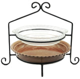 Wrought IronIRON PIE RACK SET - Single Double & Triple Tier Metal Stands USApie rackpie standSaving Shepherd