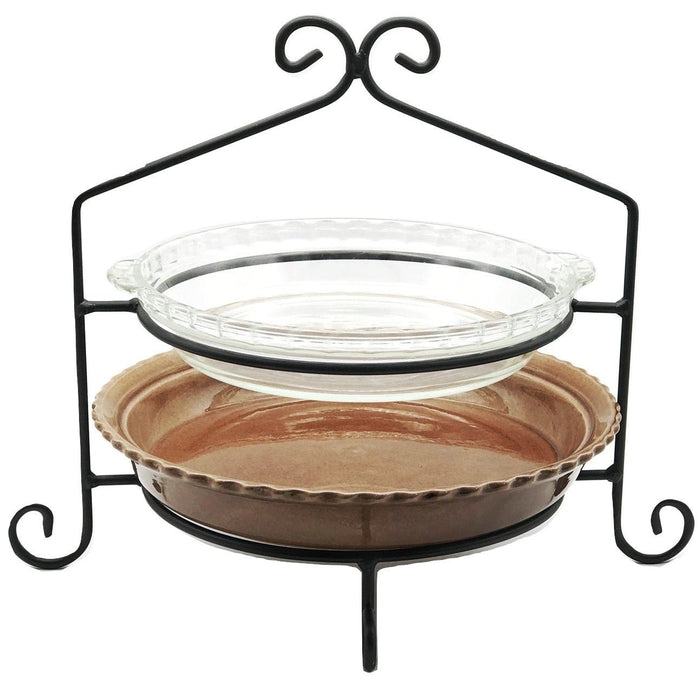 Wrought Iron IRON PIE RACK SET - Single Double & Triple Tier – Saving ...